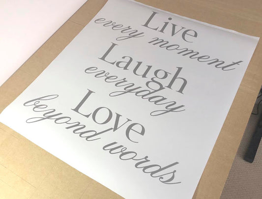 Live Laugh Love Wall Decal Quote
