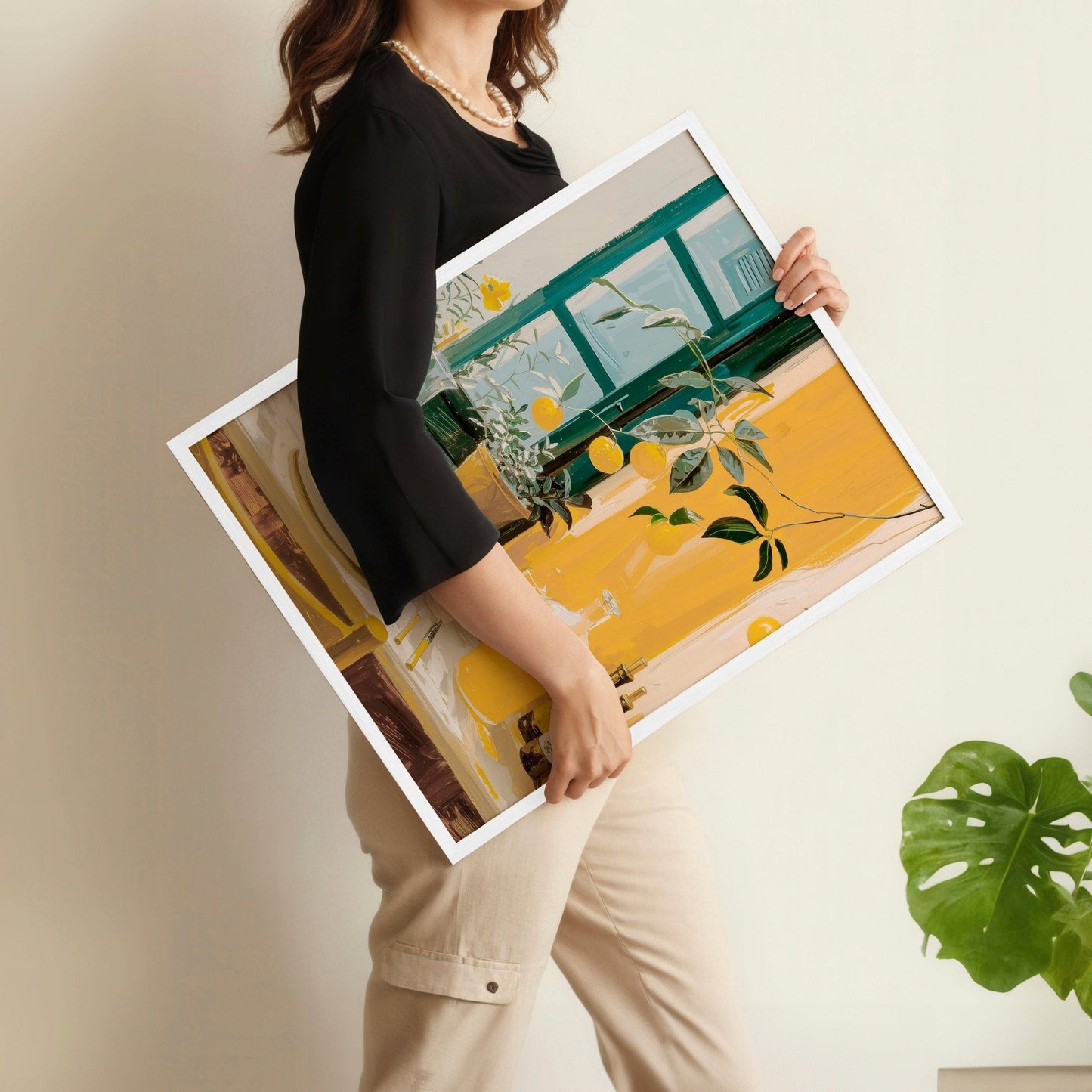 Living Room Canvases | Set of 2 Italian Lifestyle Wall art Prints