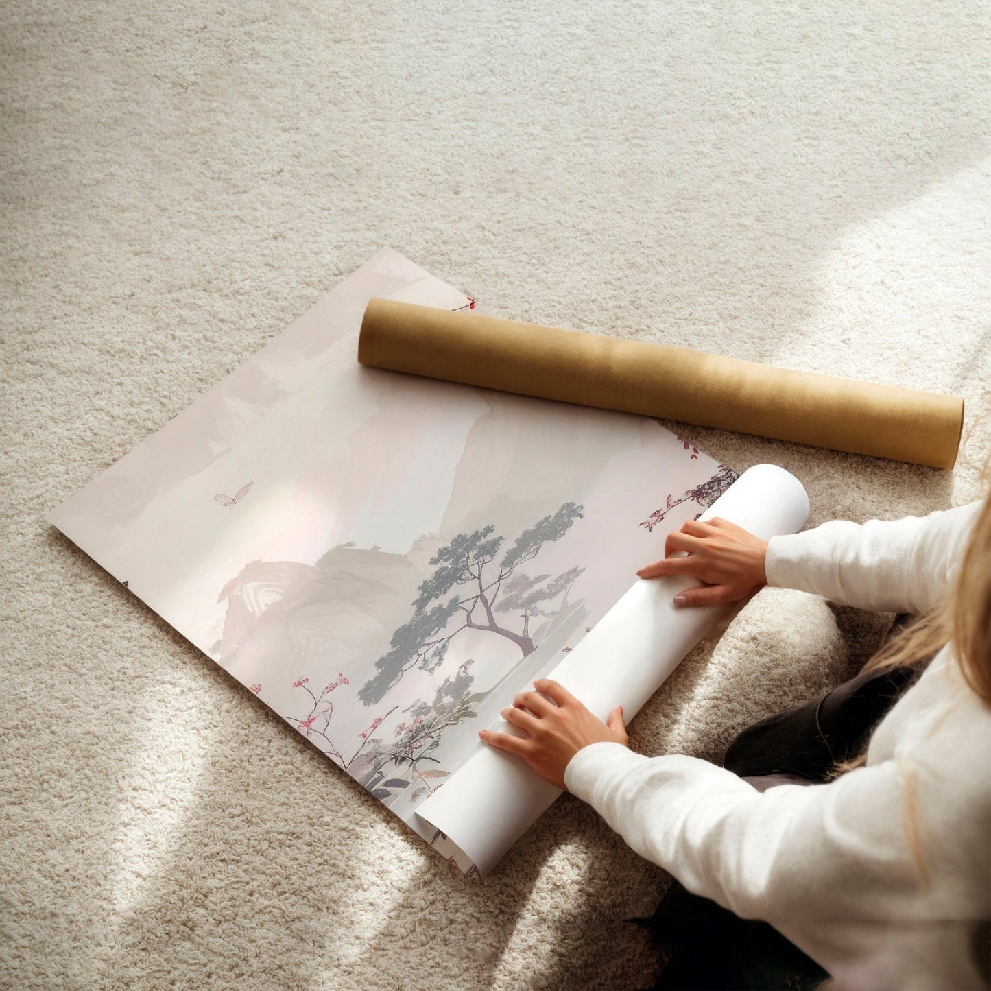 Living Room Picture Wall | Set of 3 Chinoiserie Wall art Prints