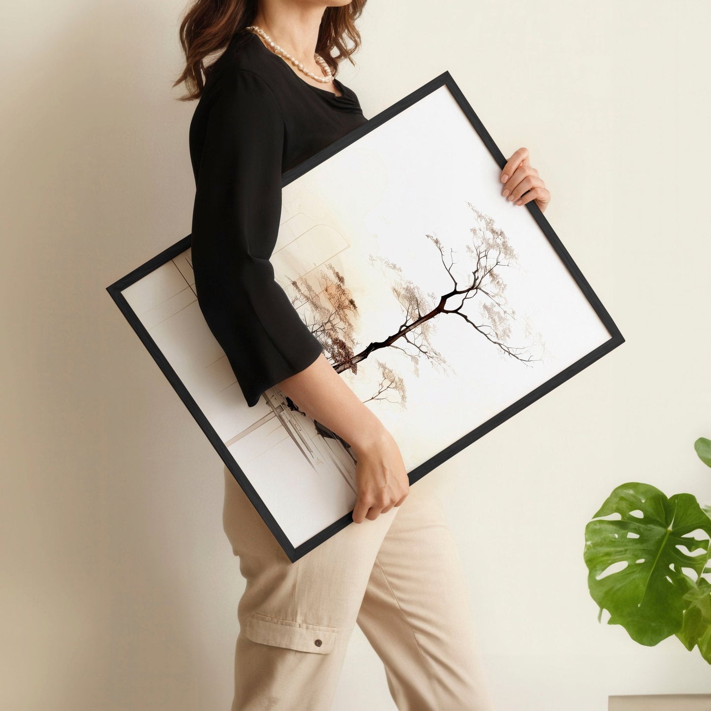 Living Room Wall Decor | Set of 3 Asian Inspired Wall art Prints