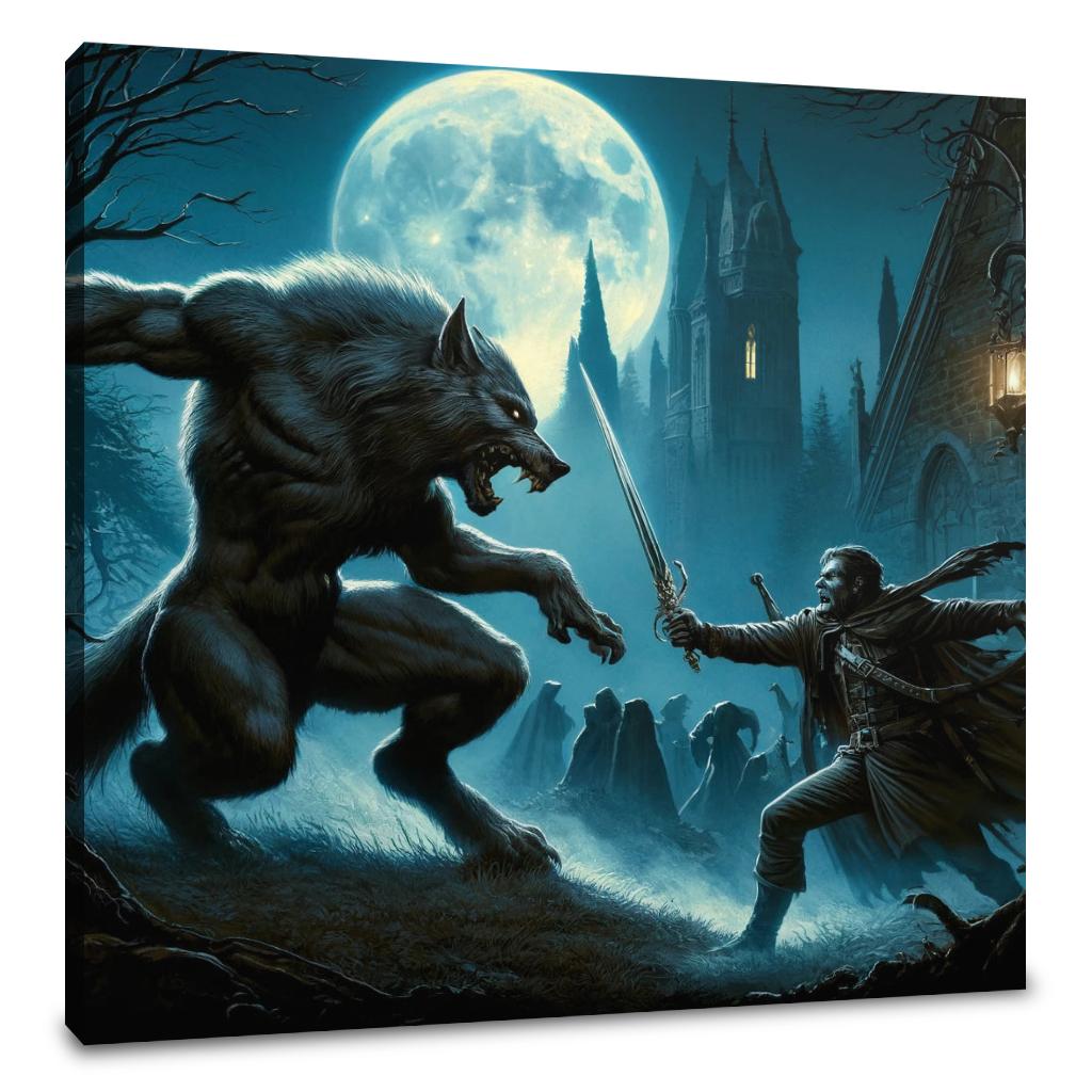 Moonlit Gothic Battle Canvas