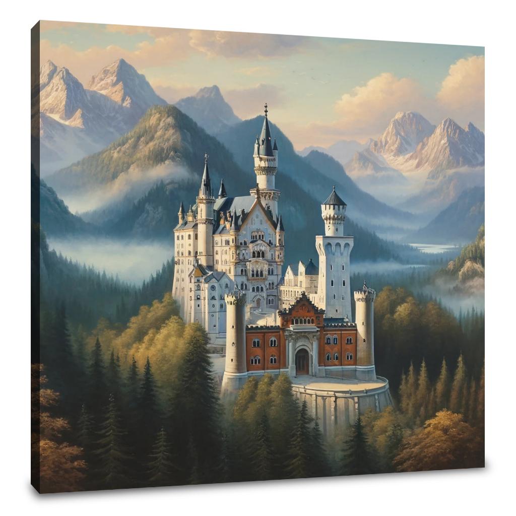 Enchanted Neuschwanstein Canvas