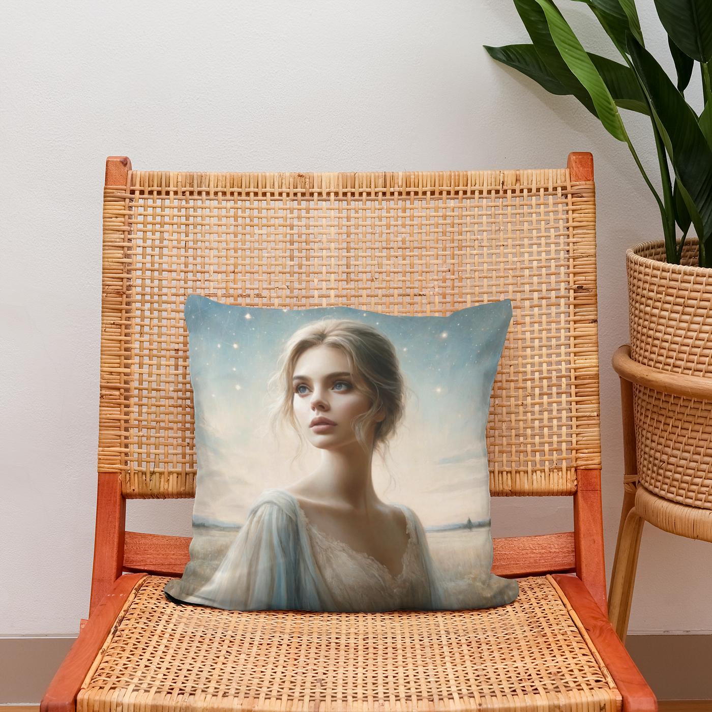 Celestial Grace Cotton Cushion