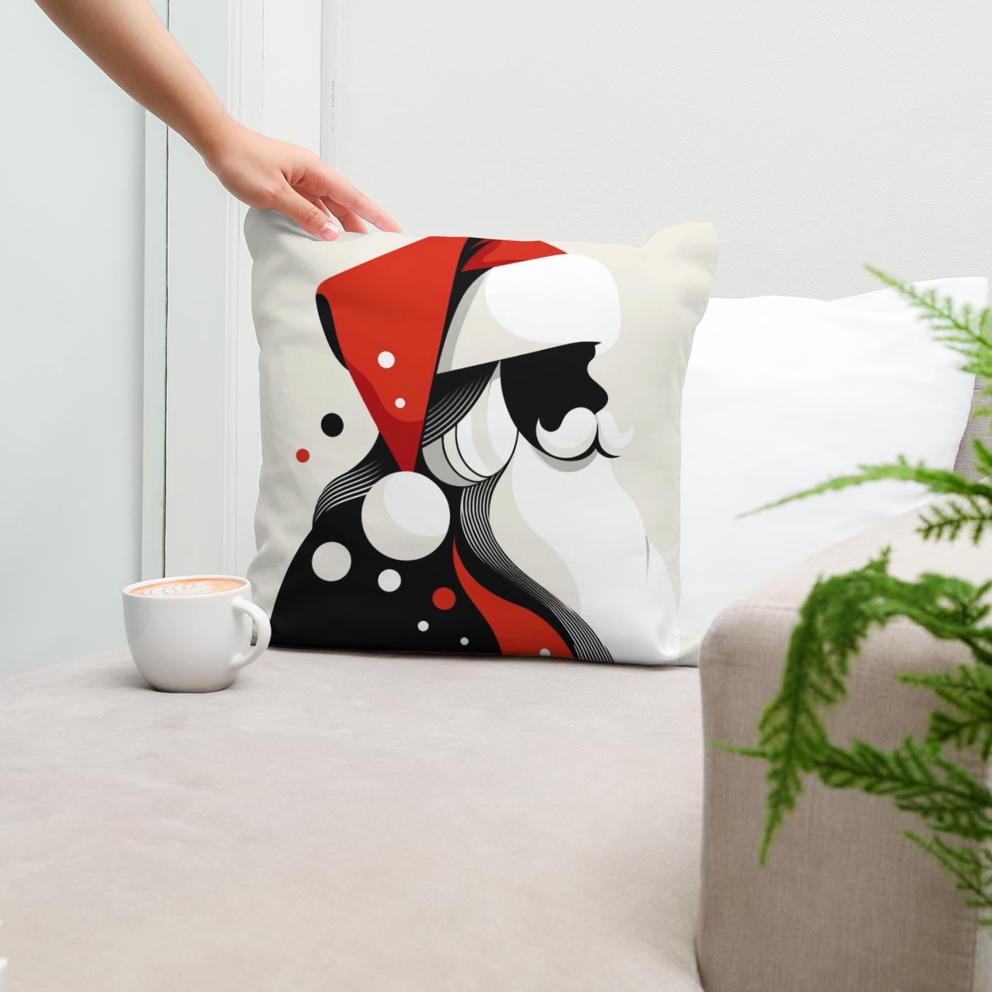 Simplified Santa Cotton Cushion