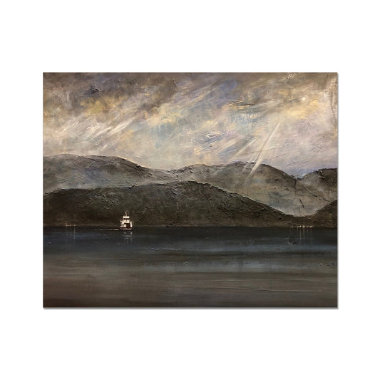 Lochranza Moonlit Ferry Artist Proof Collector Print