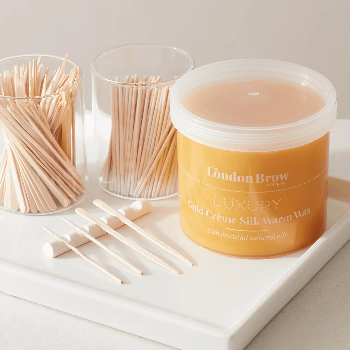 Luxury Silk Gold Warm Wax 450g | London Brow
