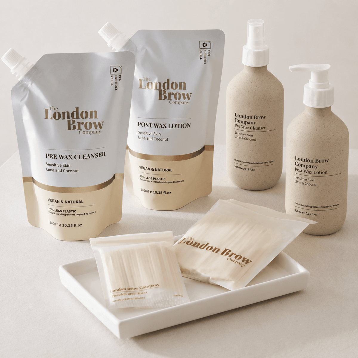 Pre-Wax Cleanser & Post-Wax Lotion Set | London Brow