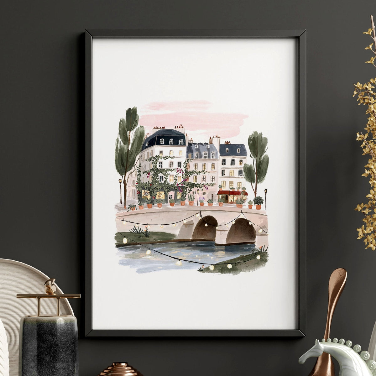 London Poster "London in Bloom" Floral City Watercolour Wall Art Prints | Set of 3