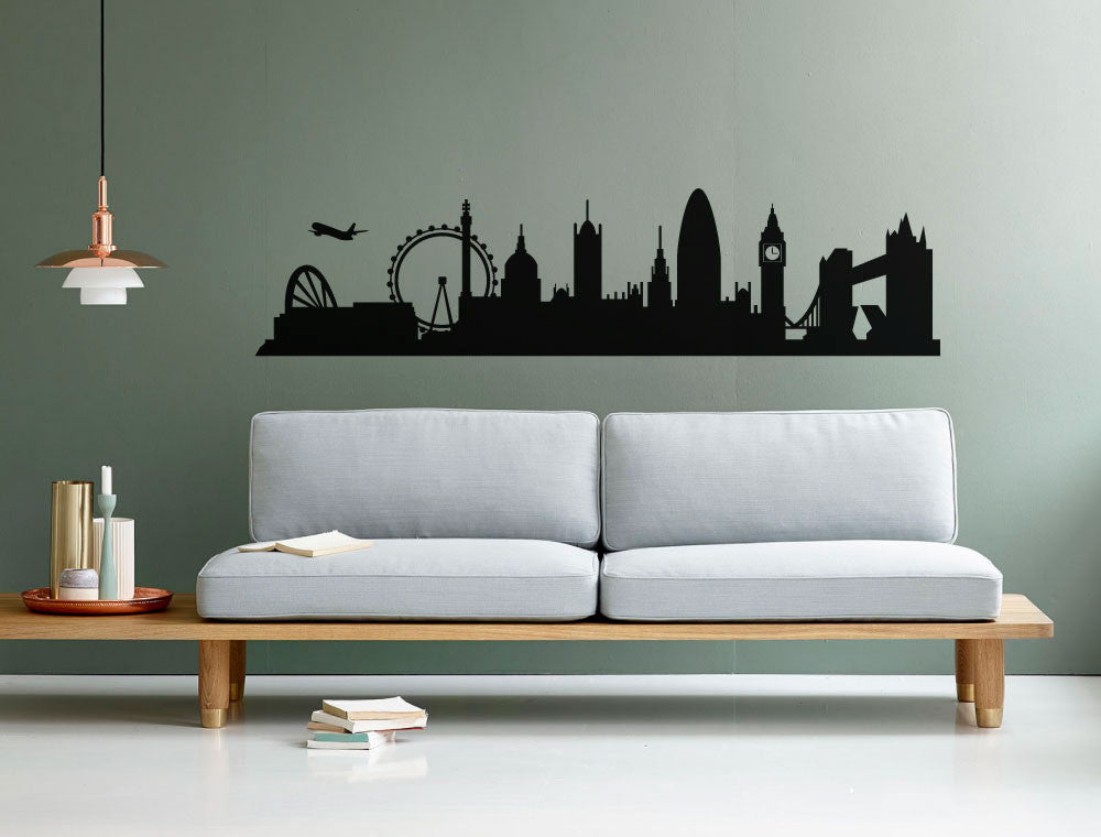 London Wall Sticker Skyline Silhouette