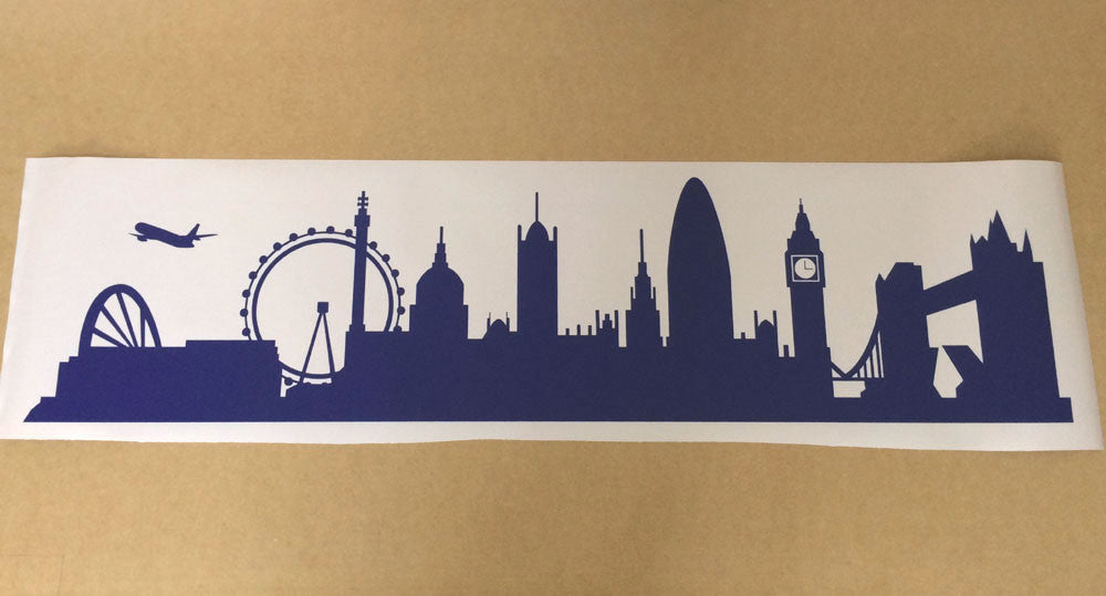 London Wall Sticker Skyline Silhouette