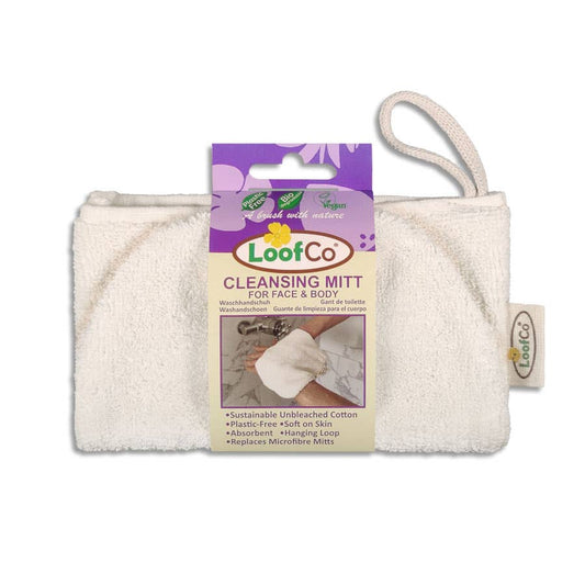 LoofCo Cleansing Mitt – Egyptian Cotton Face & Body Wash Glove