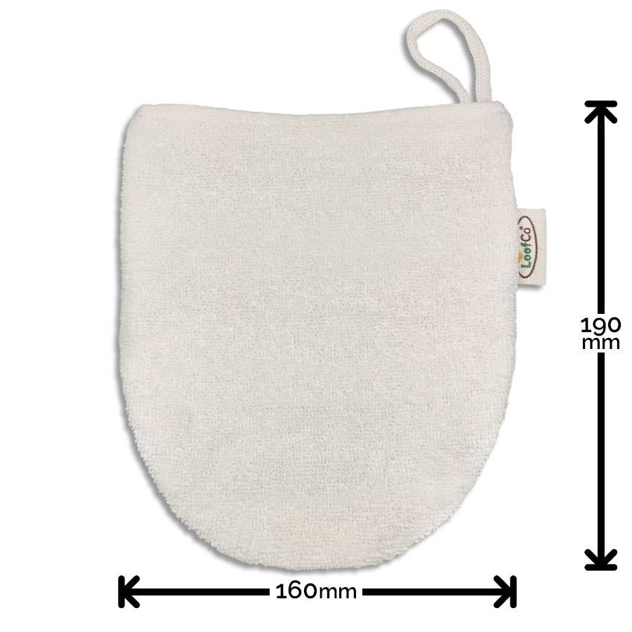 LoofCo Cleansing Mitt – Egyptian Cotton Face & Body Wash Glove