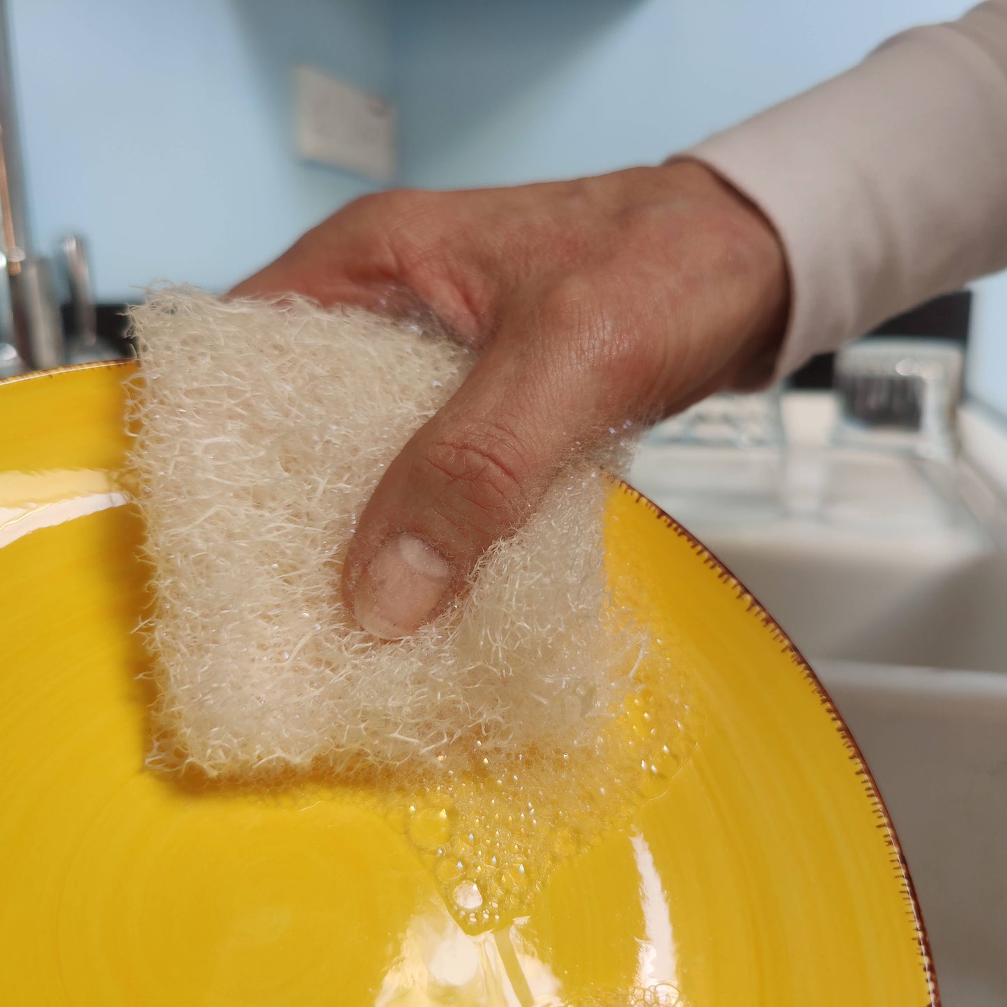 LoofCo Washing-Up Slim Pads 4-Pack – Eco-Friendly Loofah Dish Sponges
