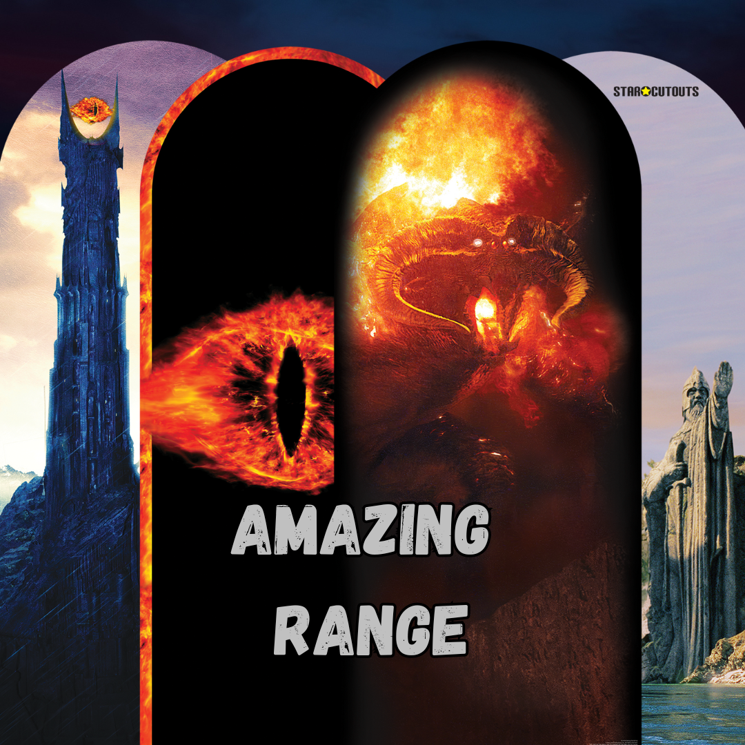 SC4554 Lord of The Rings Eye of Sauron Landscape Backdrop Single  Cardboard Cut Out Height 185cm