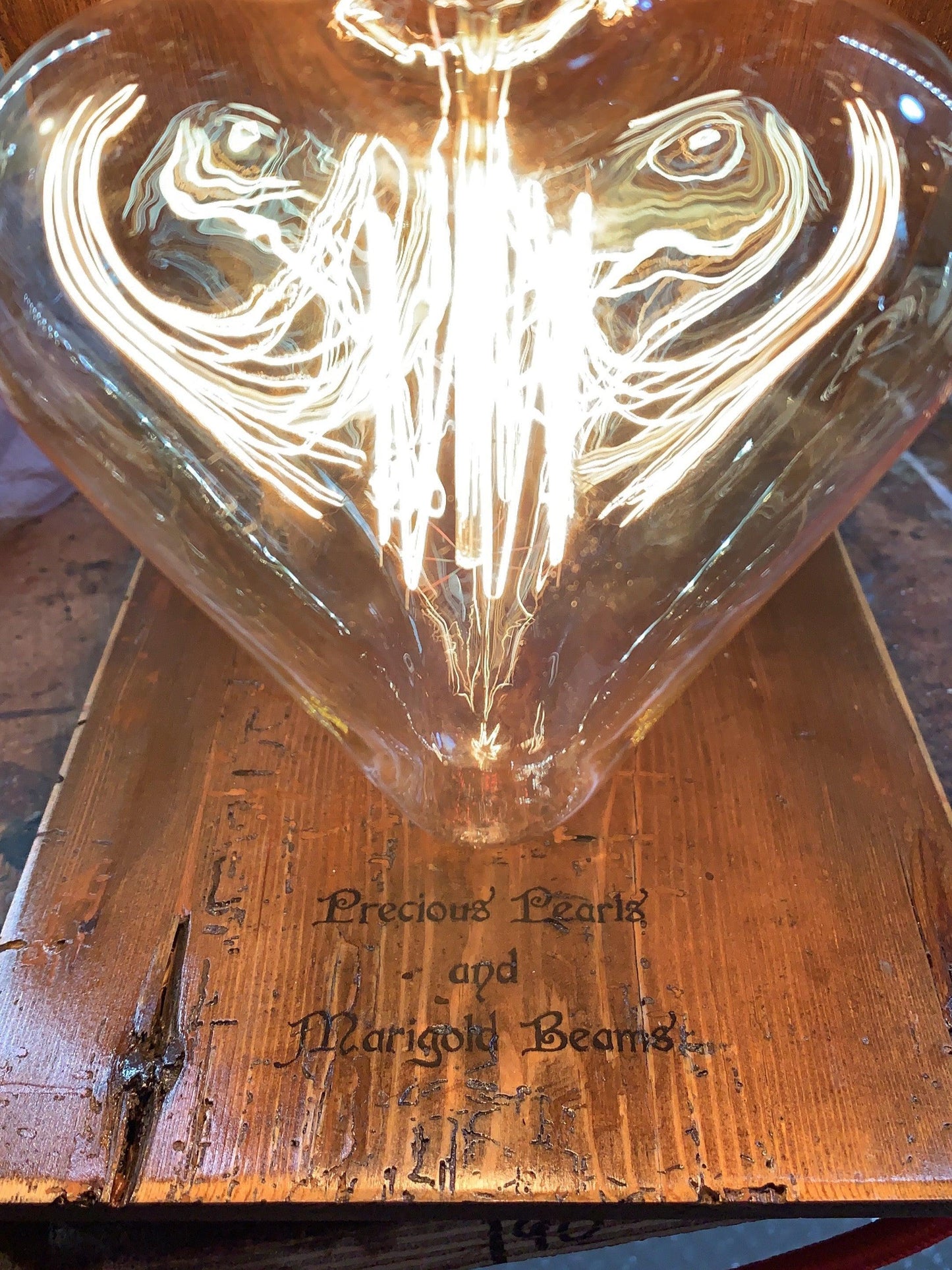 Love Heart 'Angel' Table Lamp