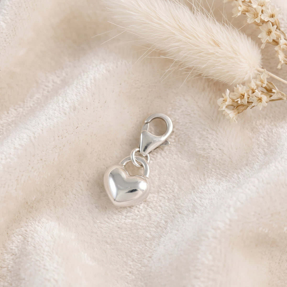Sterling Silver Love Heart Charm
