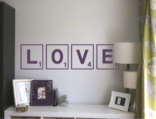Love Scrabble Letters For Wall