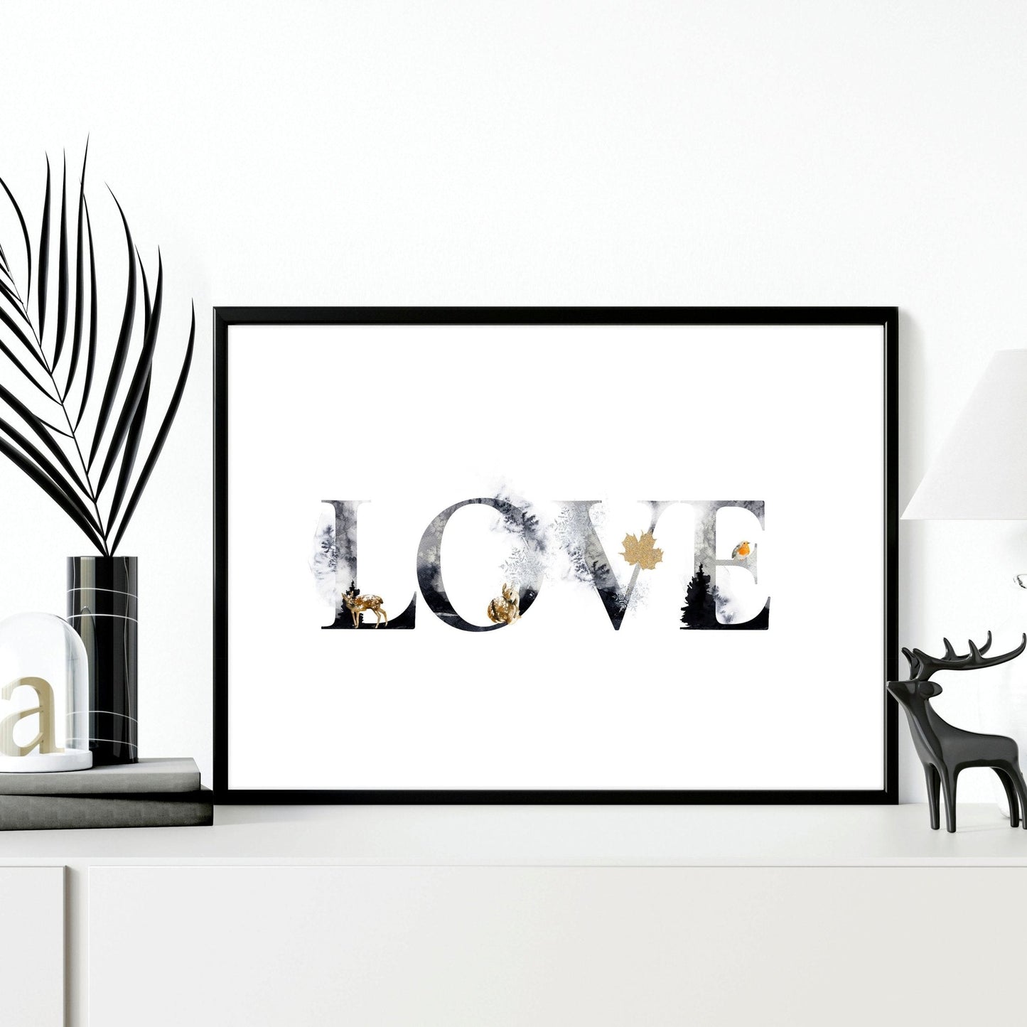 Love wall art for Christmas decor