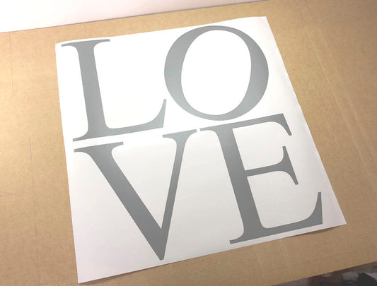 Love Wall Art Decal Letters