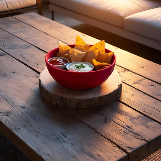 Low Poly Design Snack Bowl - Modern Nacho & Nibble Dish
