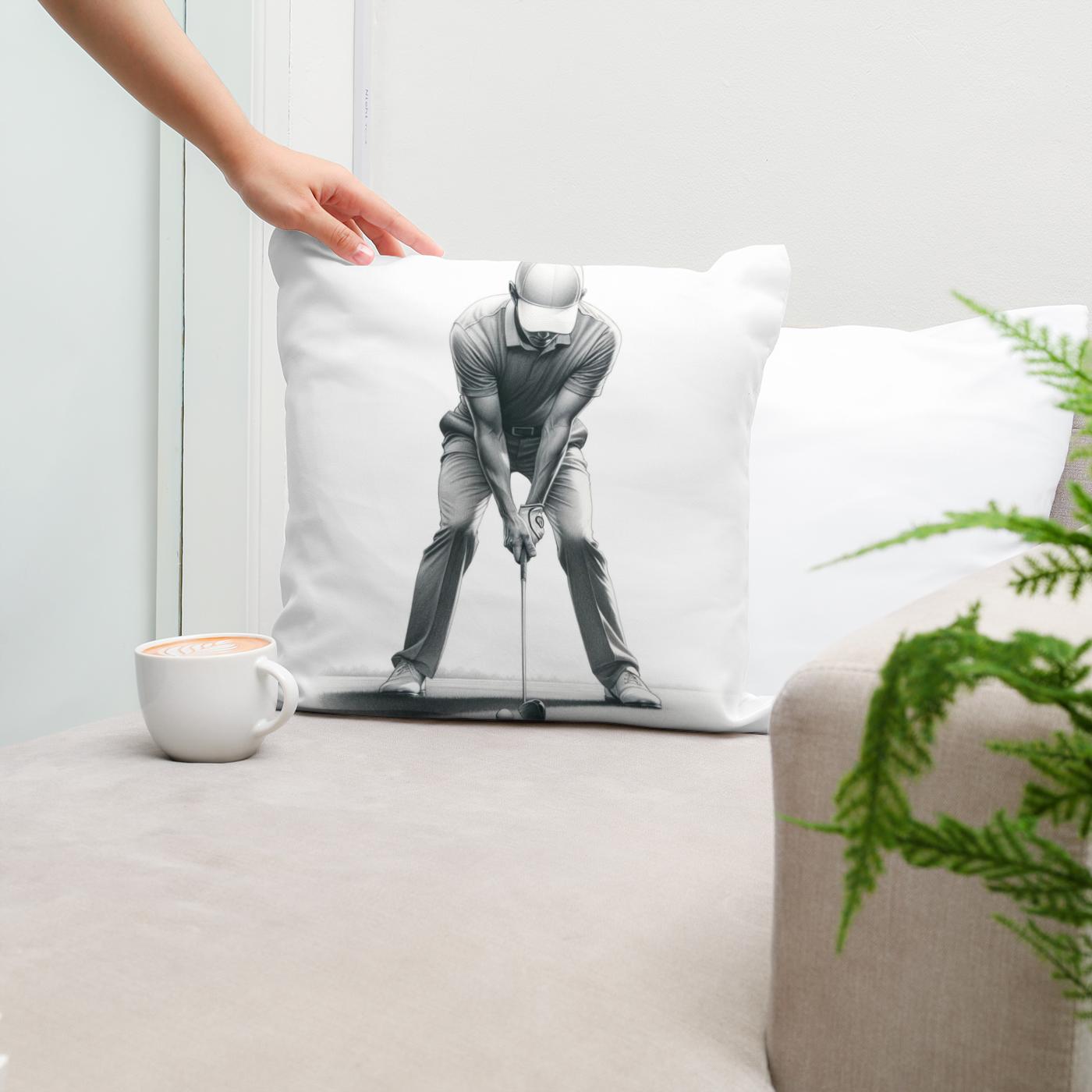 Focused Stance Cotton Cushion