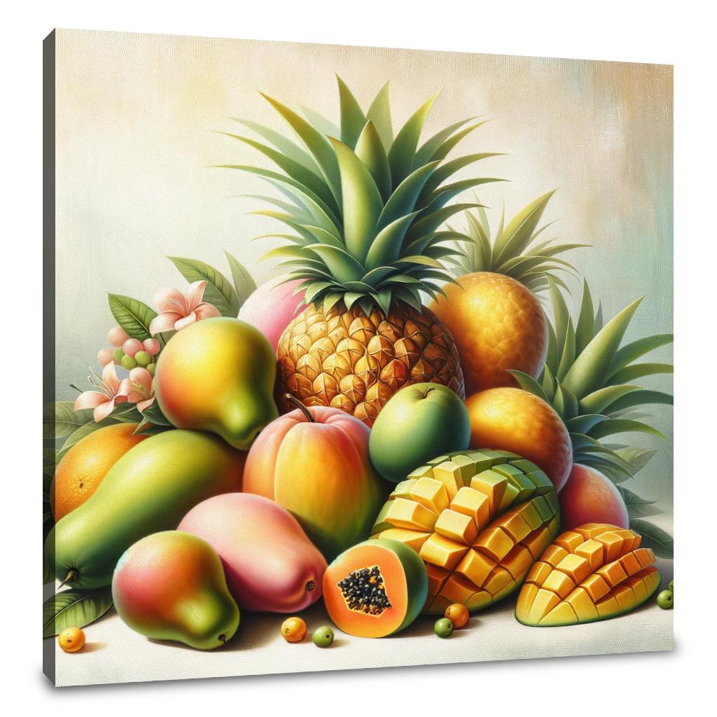 Tropical Fruit Serenade Canvas