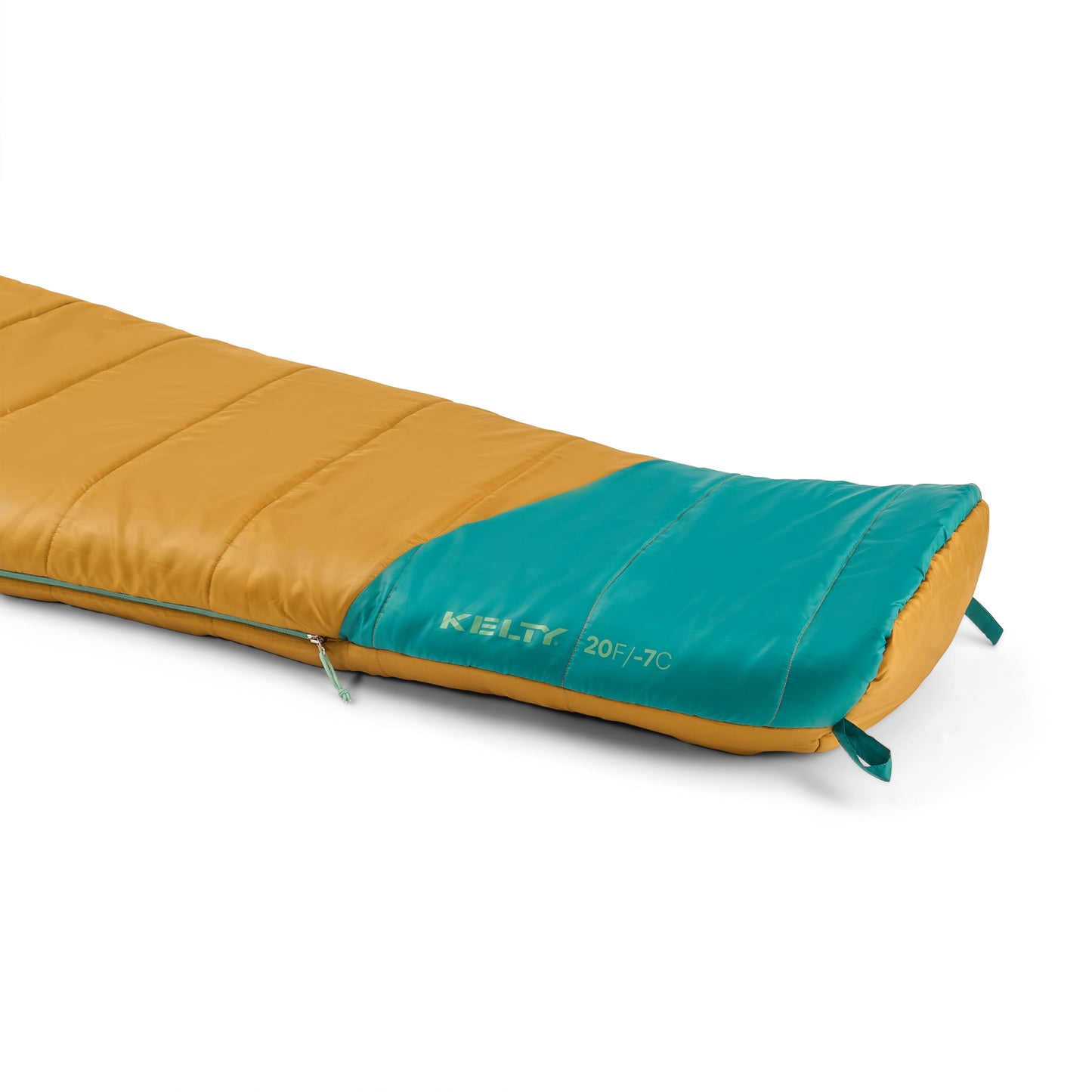 Kelty Kids' Mistral 20°F (-7°C) Synthetic Sleeping Bag - One Size - Woodthrush/Deep Lake/Malachite