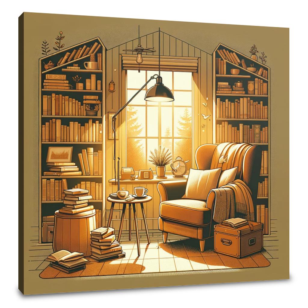 Tranquil Reader's Canvas