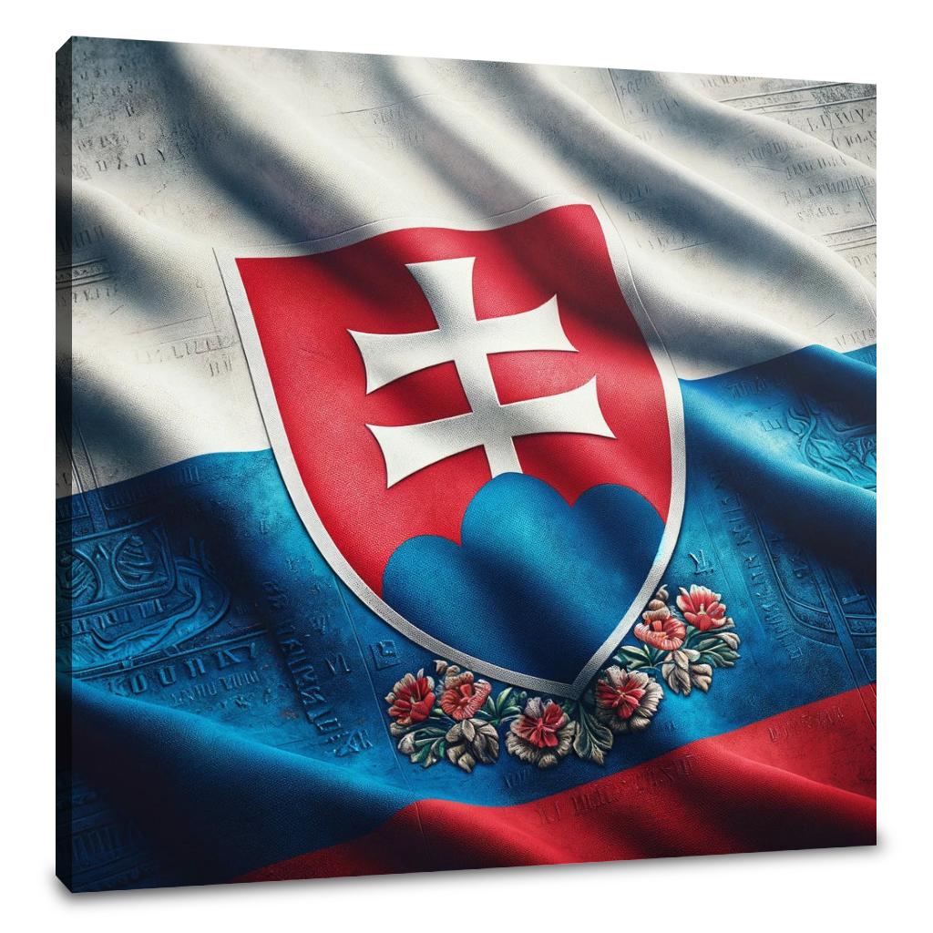 Slovakia Emblem Canvas