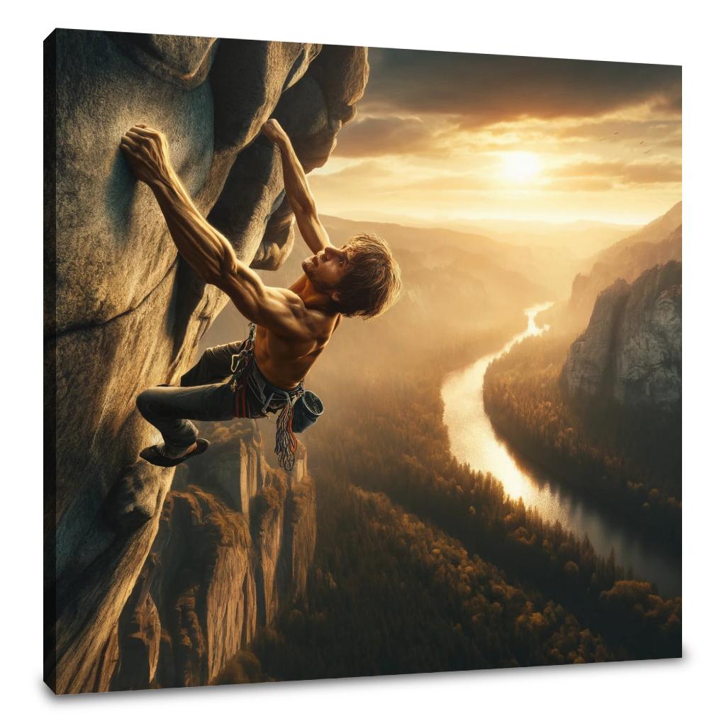 Climber's Triumph Canvas