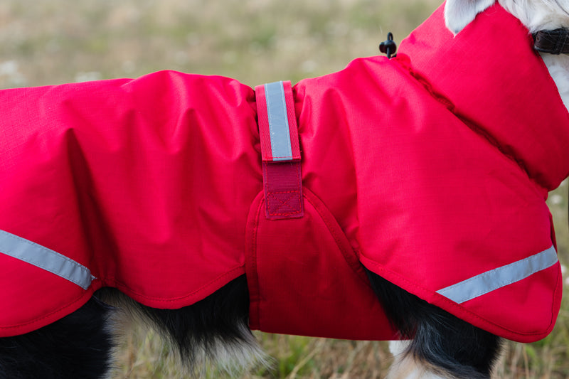 Luxe Waterproof Dog Coat 0g - Red