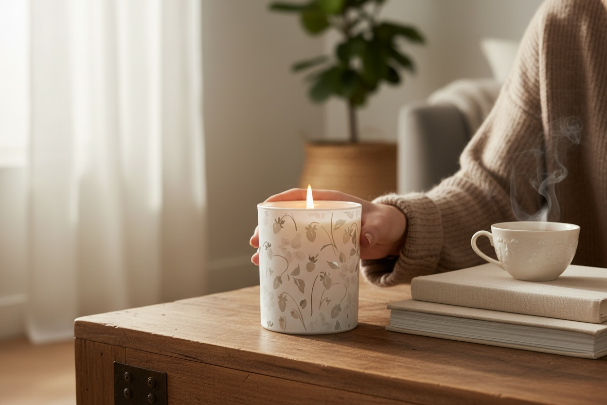 Strawberry & Lily – Luxury Soy Candle (30cl)