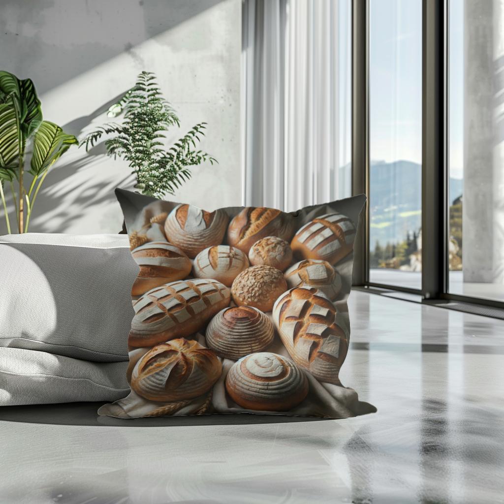 Artisan Bread Array Cotton Cushion