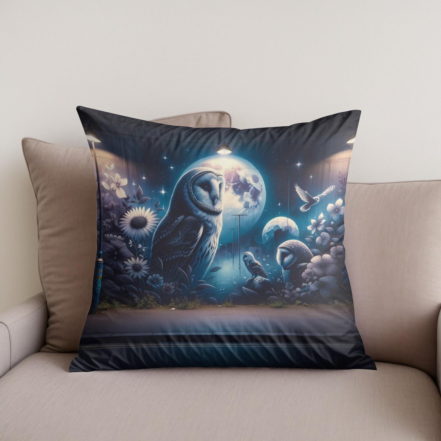 Nightfall Serenade Cotton Cushion