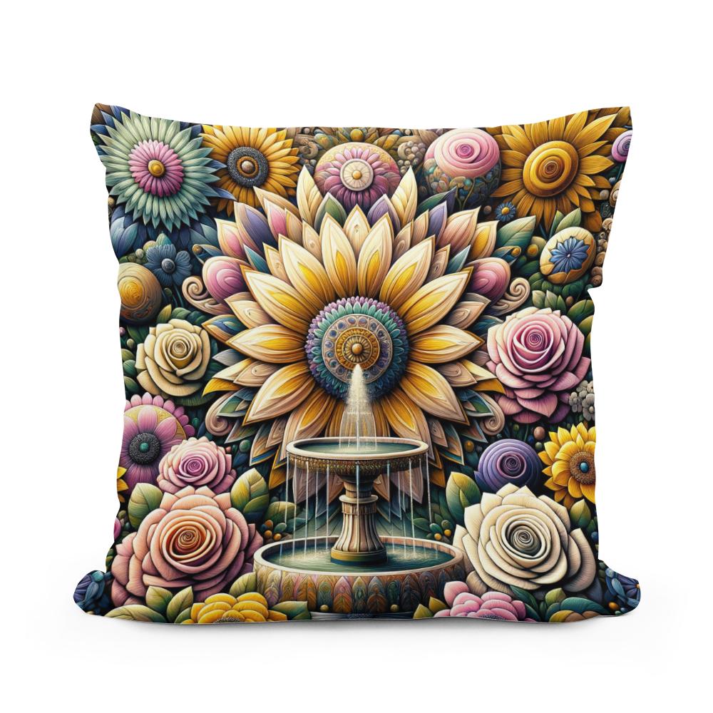 Blossom Tapestry Cotton Cushion