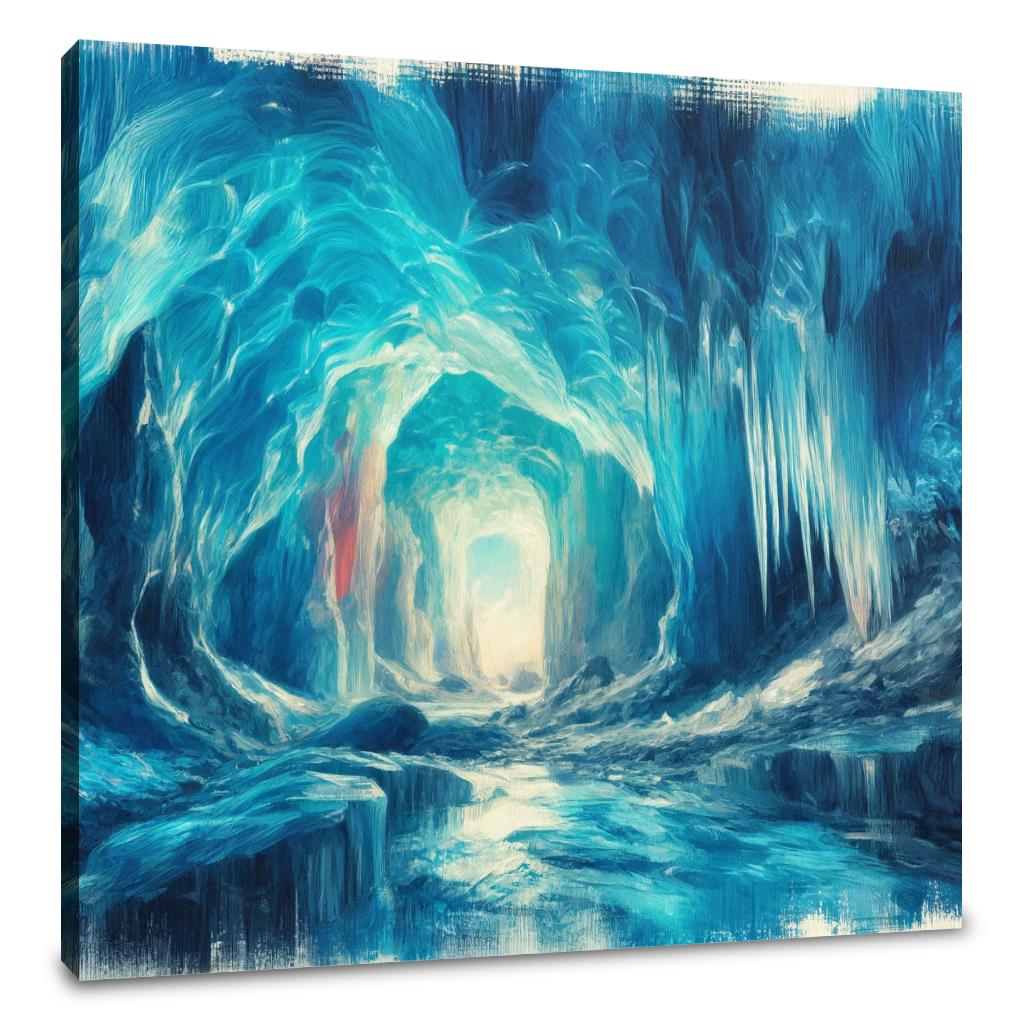 Ice Cave Wonders Canvas