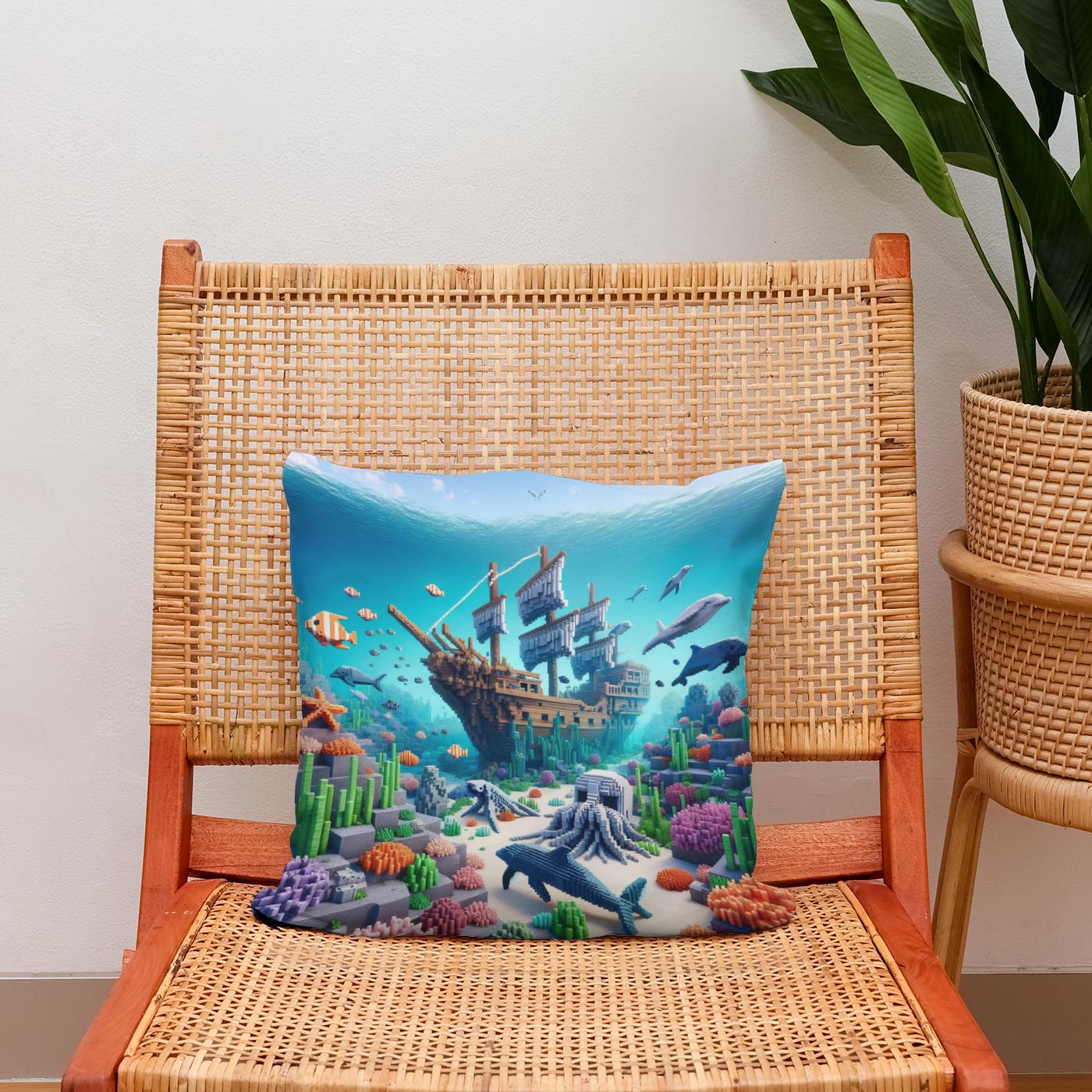 Ocean Depths Cotton Cushion