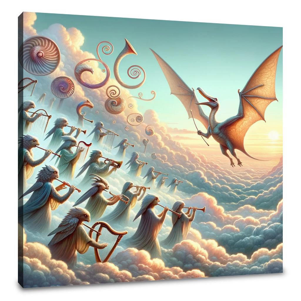 Sky Symphony Pterodactyl Canvas