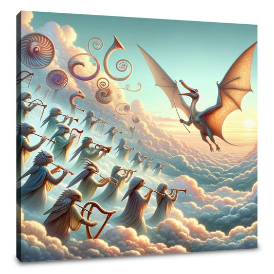Sky Symphony Pterodactyl Canvas