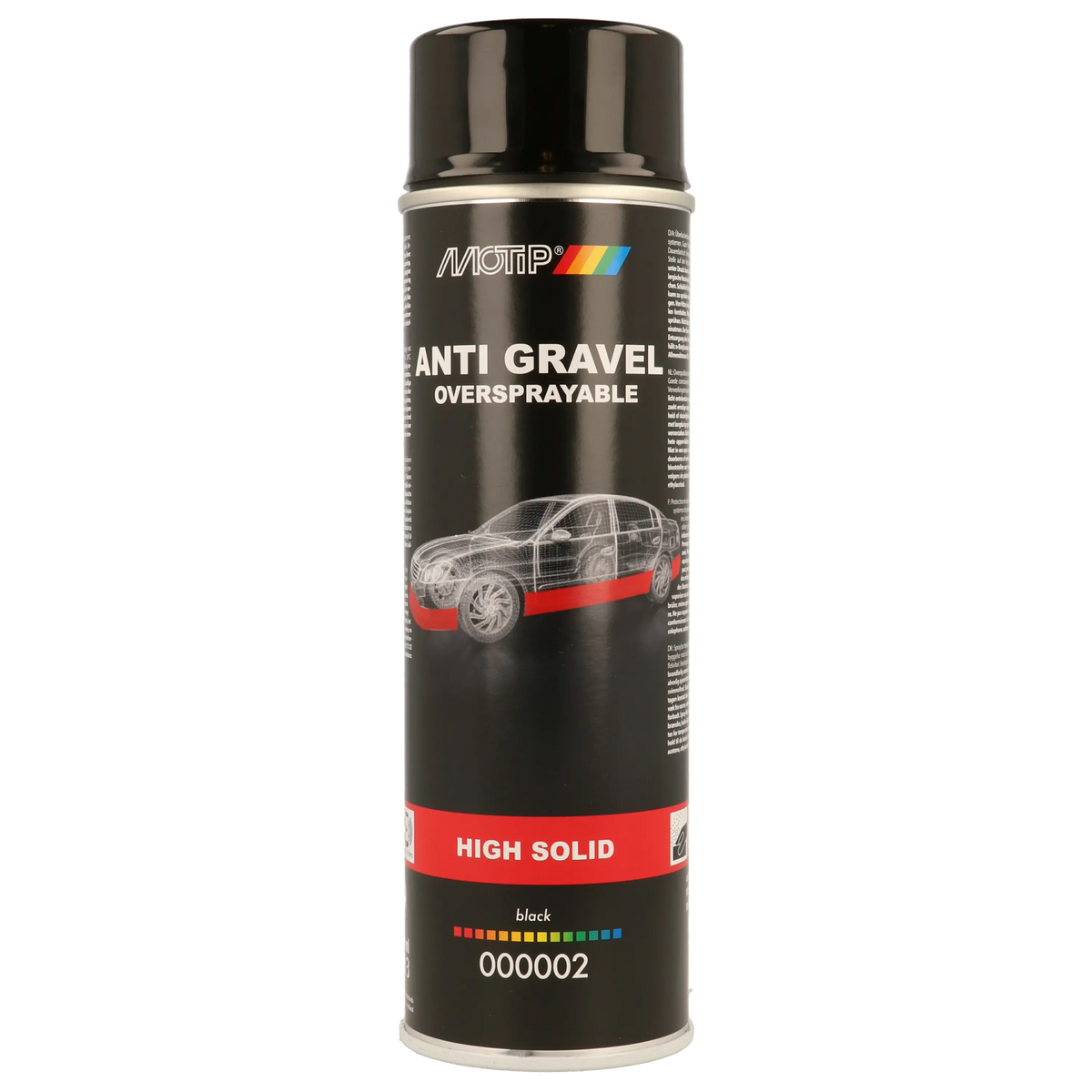MOTIP Sprayable Stone Chip Spray Black High Solid – 500ml
