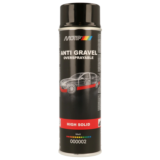 MOTIP Sprayable Stone Chip Spray Black High Solid – 500ml