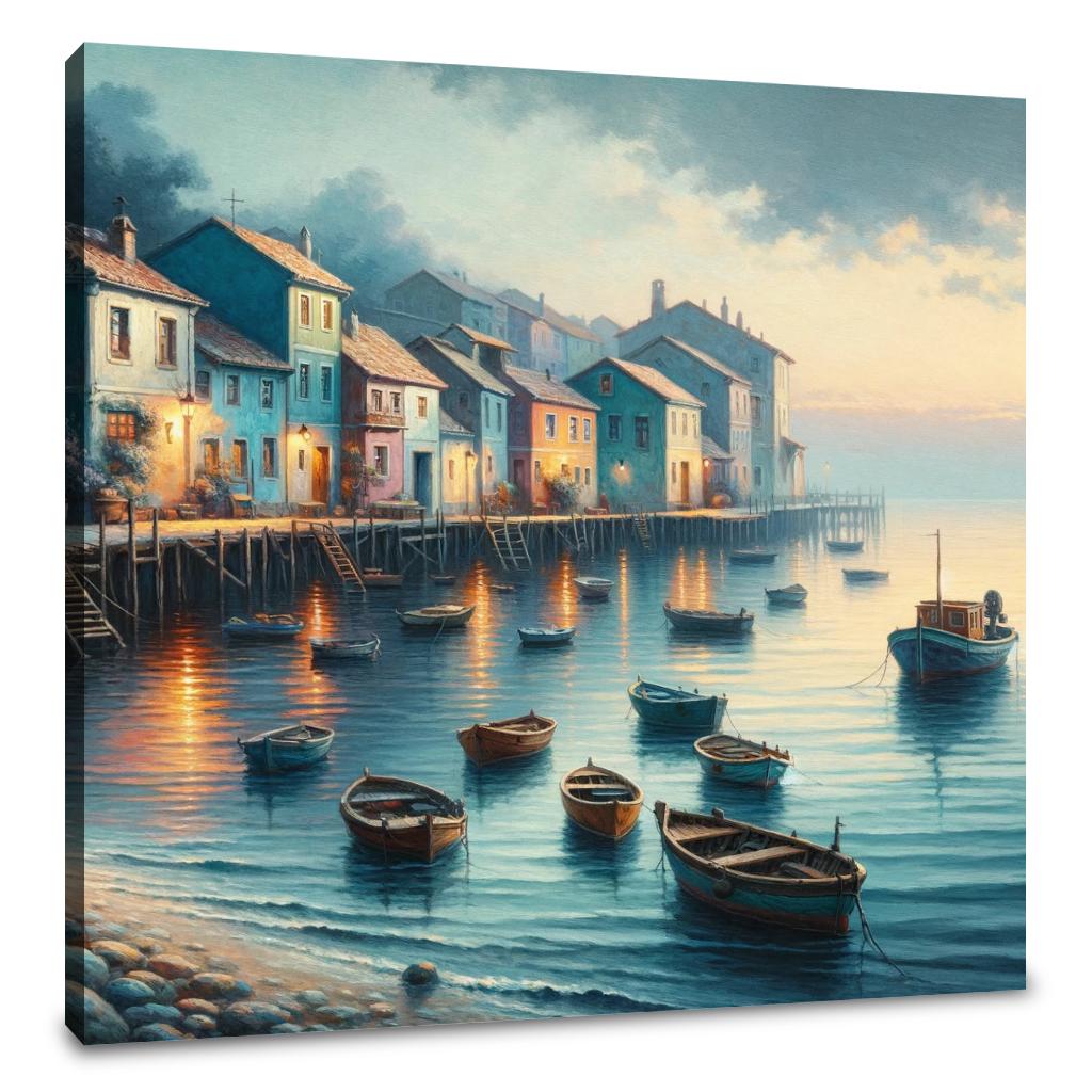 Dusk Harbor Canvas
