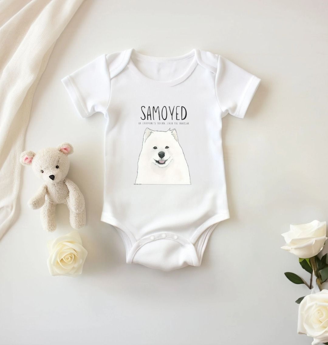 Samoyed Baby Bodysuit: The Ultimate Cuddle Buddy for Your Little One
