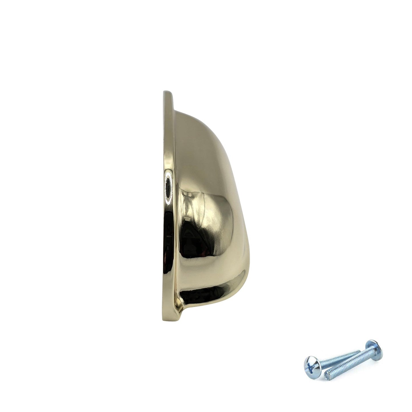 M4TEC 64mm Karat Gold Cup Handle - Luxury Zinc Drawer & Cabinet Pull (VG5 Series)