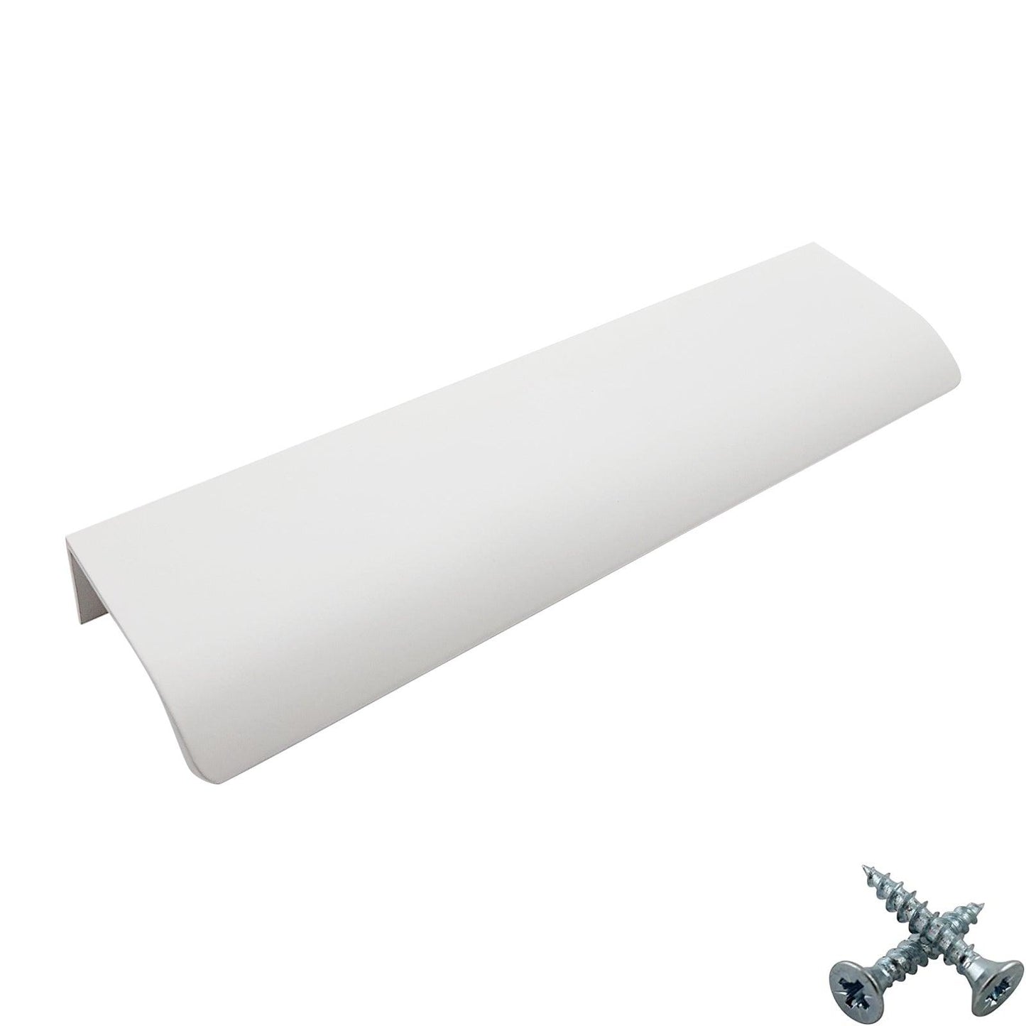 M4TEC Alva White Bar Pull Handle – Modern Aluminium Cabinet, Drawer & Cupboard Door Pull (VD3)