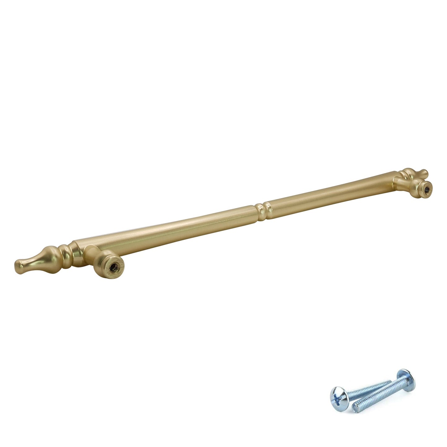 M4TEC Brushed Brass Decorative Bar Handle – VH6 Series (Traditional Cabinet & Drawer Handle)