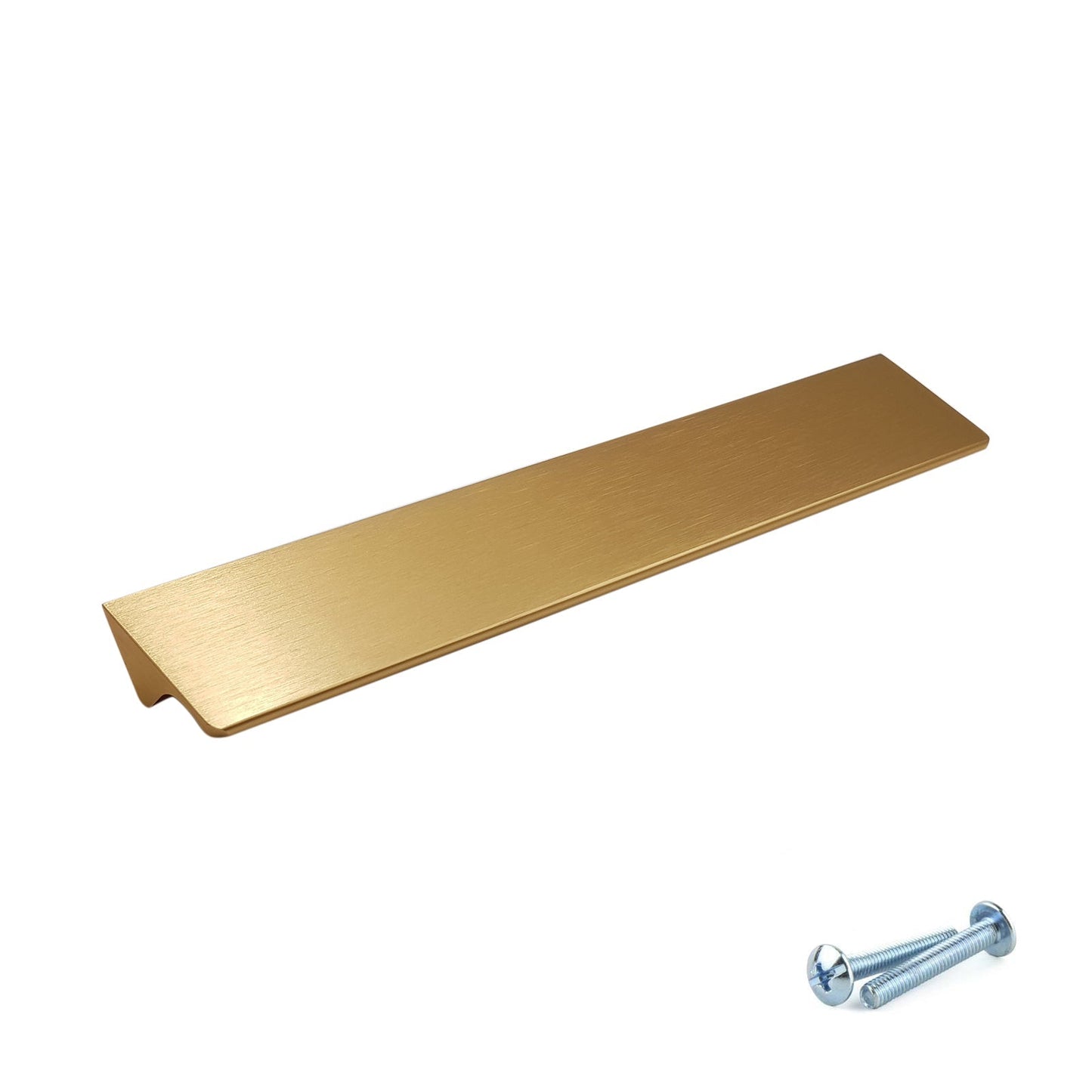 M4TEC Brushed Brass Bar Pull Handle – Cupboard, Drawer & Door (VE8 Dalry Series, Pack of 10)