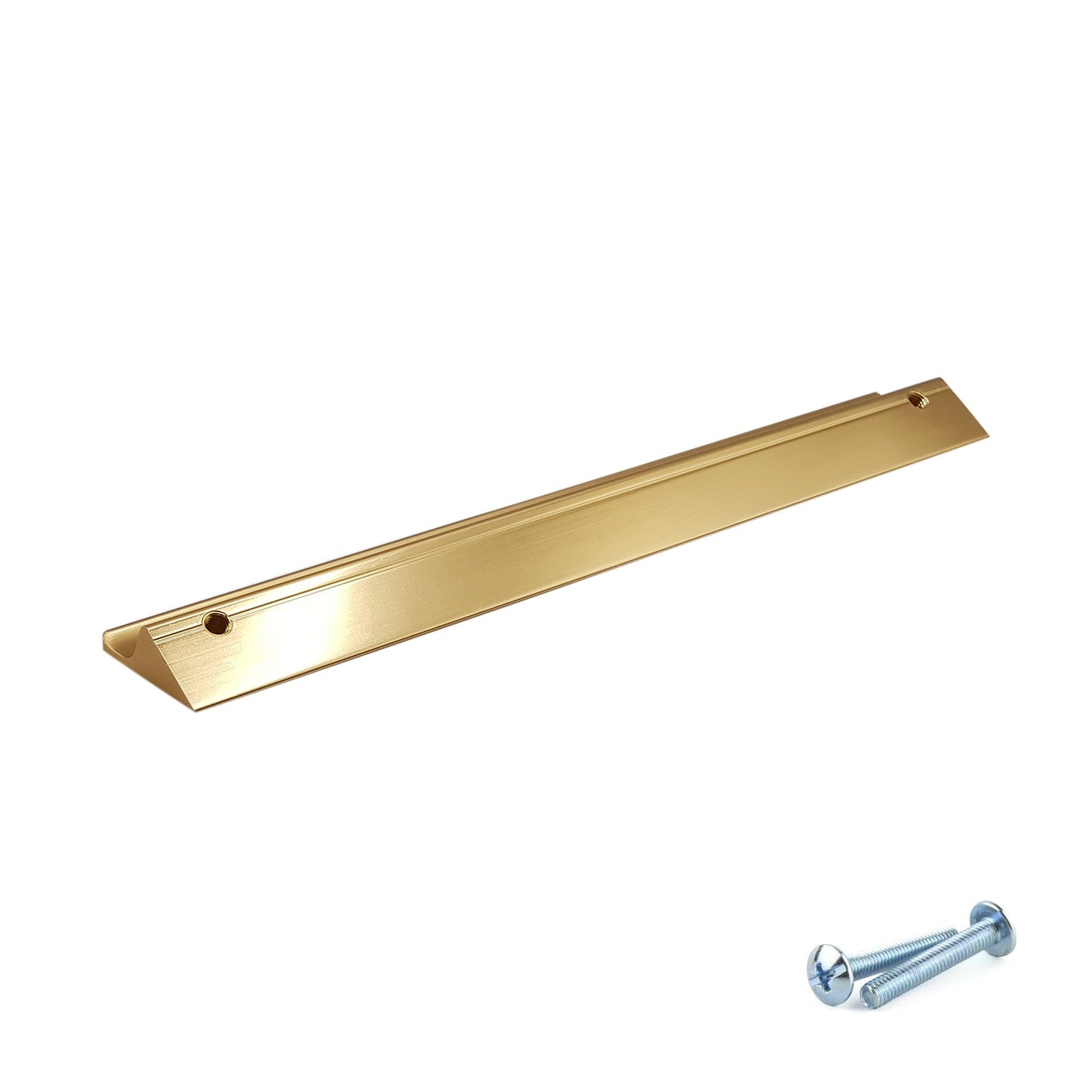 M4TEC Brushed Brass Bar Pull Handle – Cupboard, Drawer & Door (VE8 Dalry Series, Pack of 10)