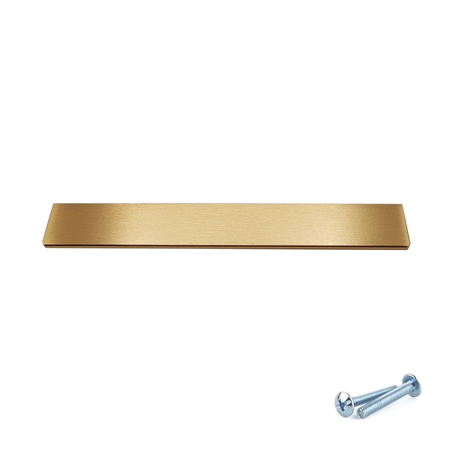 M4TEC Brushed Brass Bar Pull Handle – Cupboard, Drawer & Door (VE8 Dalry Series, Pack of 10)