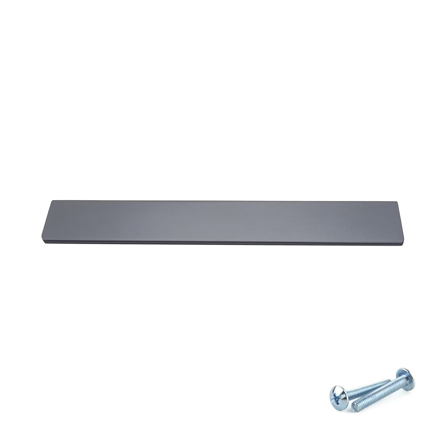 M4TEC Steel Grey Bar Pull Handle – Door, Drawer & Cupboard (VE8 Dalry Series, Multiple Sizes)